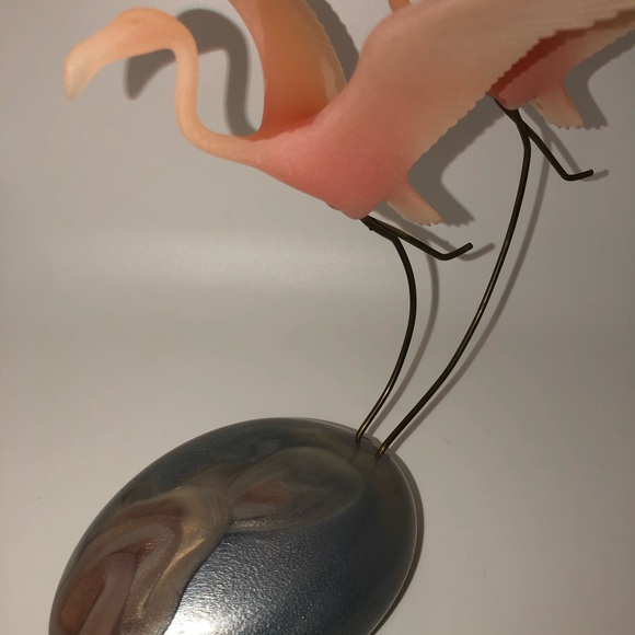 Vintage John Perry Mooon Egg Pink Flamingos 1985 - Picture 10 of 11